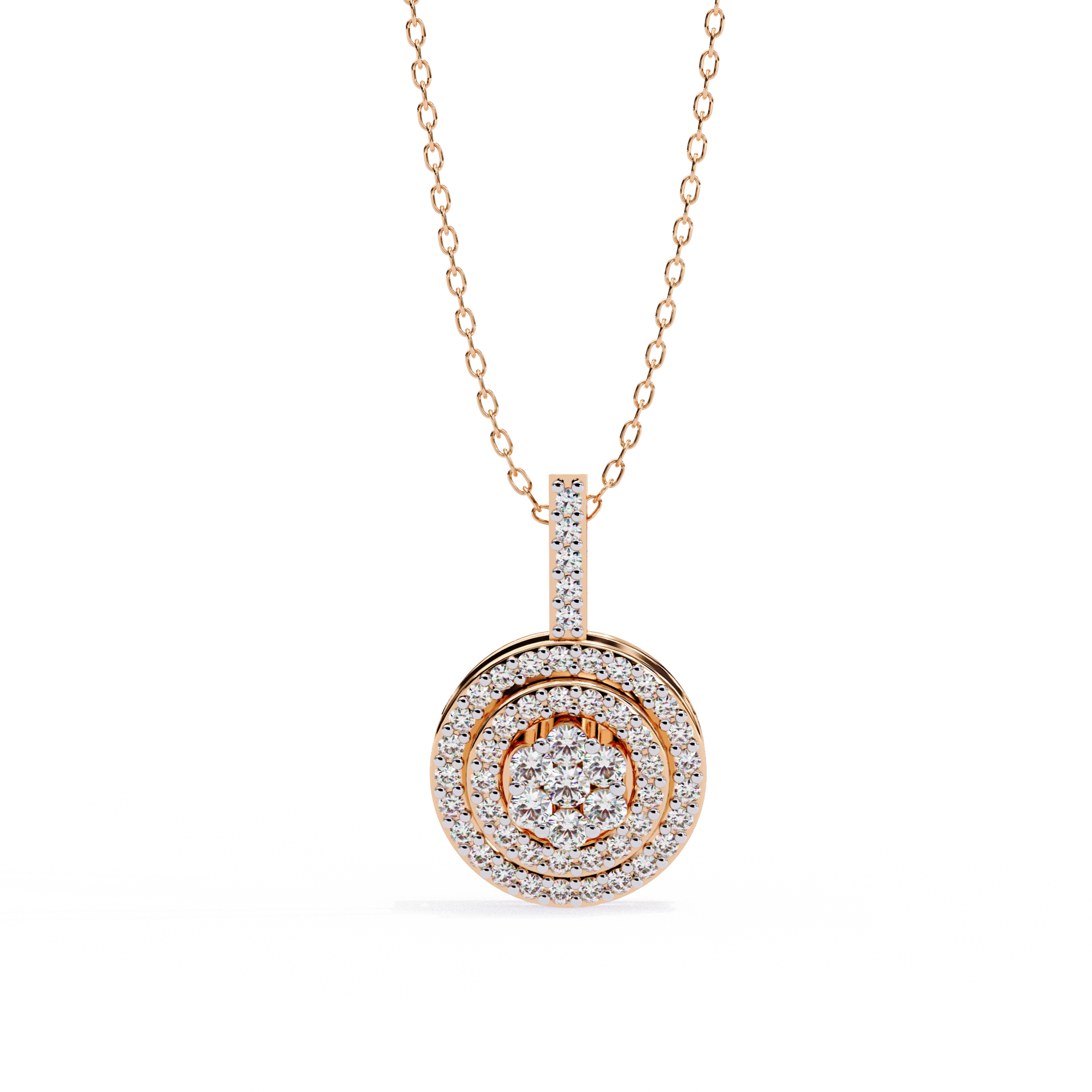 Solitairekart 0.26ct Natural Diamond Eternal Orbit Pendant-HI Color, VS-SI  Clarity
